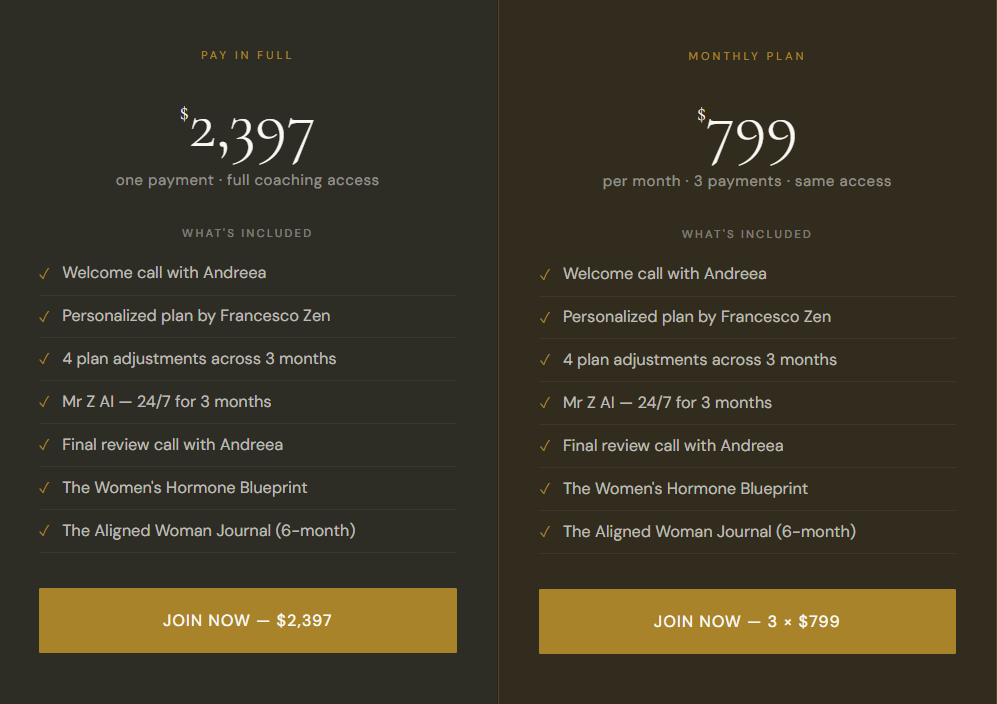 The Zōē Method-Order Page 